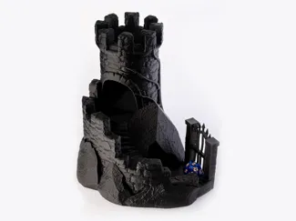Dice tower with ladder