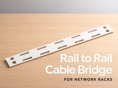 Rail to Rail Cable Management for Network Racks