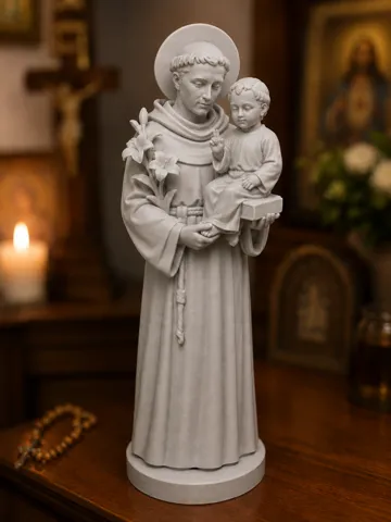 Figura decorativa: Sant’Antonio da Padova con Gesù Bambino - Sacra — vista de referencia 2