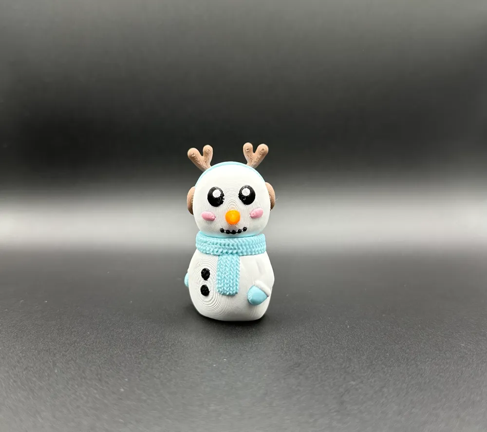 Flexi Snowman - Free 3D Print Model - MakerWorld