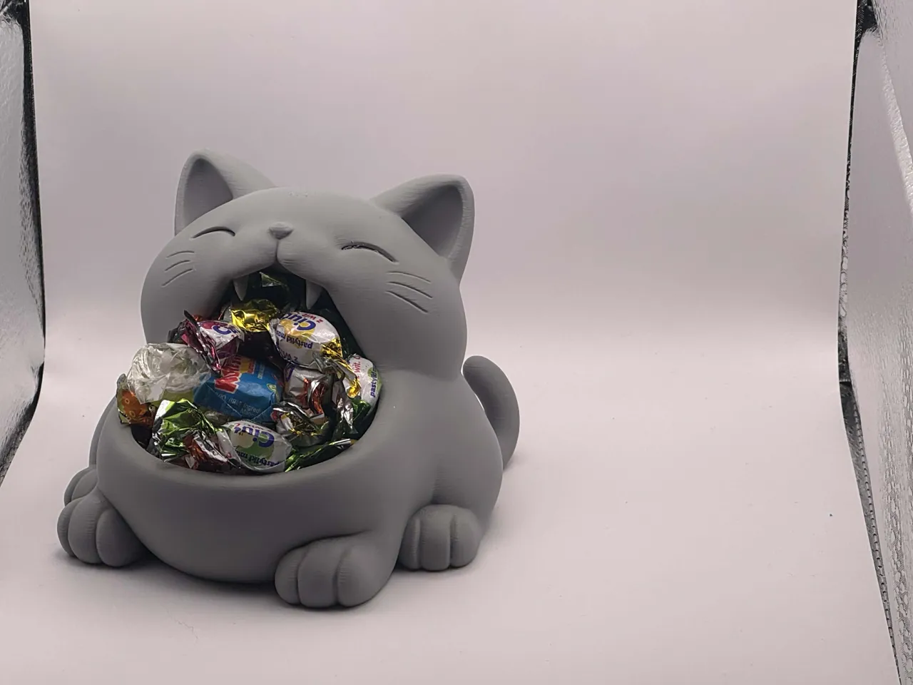 Yawn Bowl Cat – cute storage kitty view 4