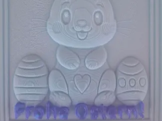 "Frohe Ostern!" Schild