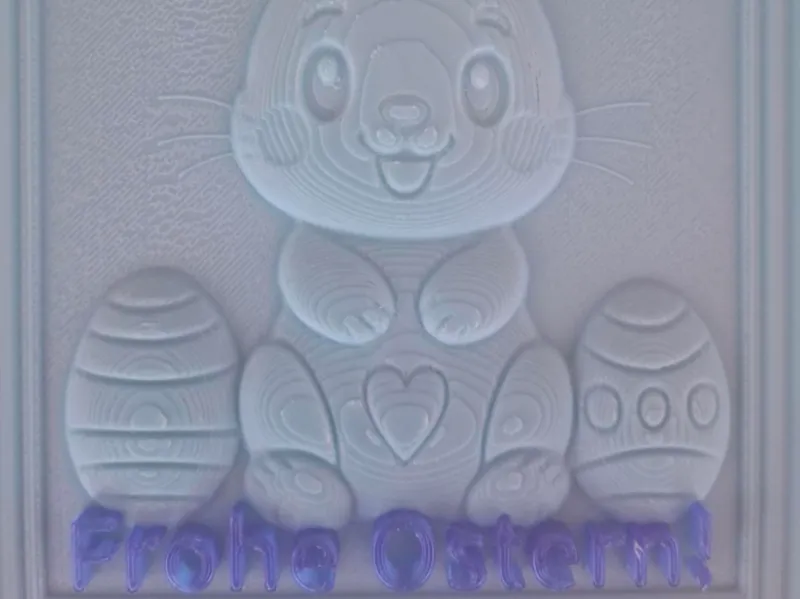 "Frohe Ostern!" Schild