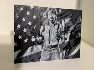 Hueforge Chuck Norris America