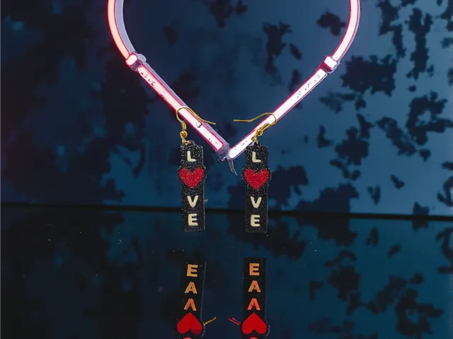 Love sign earrings