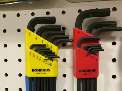 Pegboard Allen Wrench Holder - Metric 5mm size