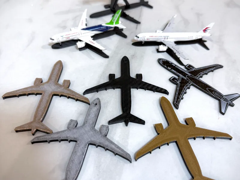 C919飞机投影展示台 1/400 飞机投影切片