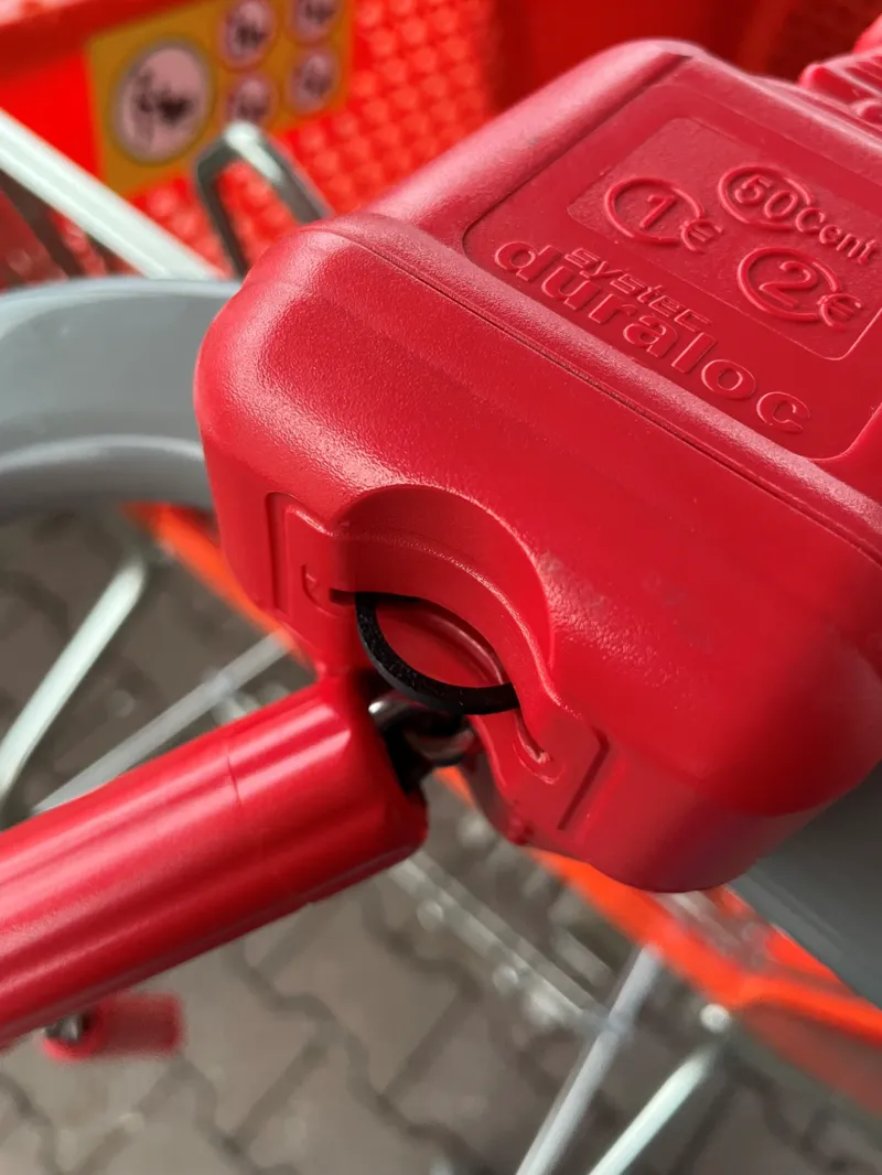 Minimalistic shoppingcart chip (1 Euro size)