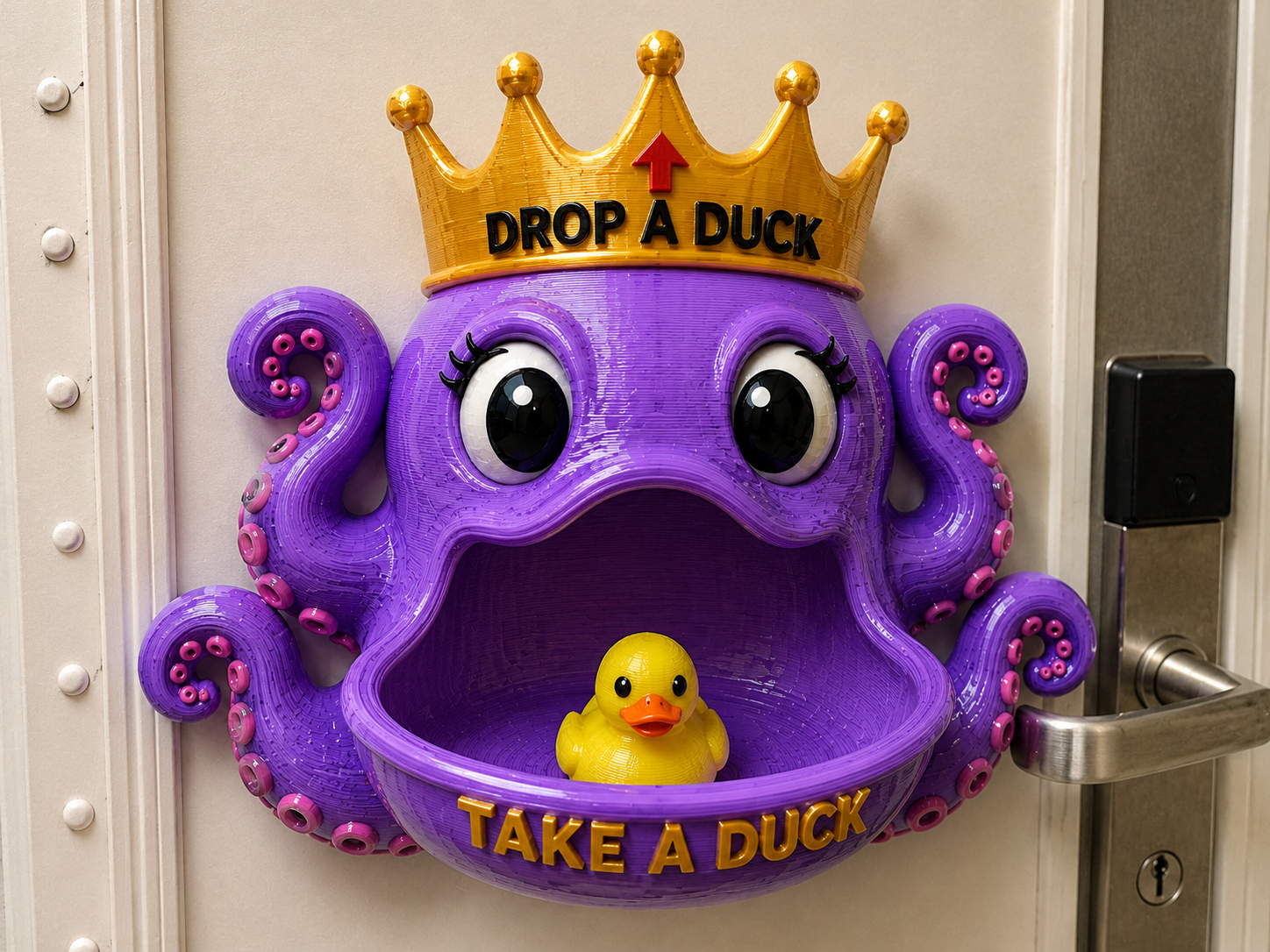 Purple Octopus Duck Drop Box