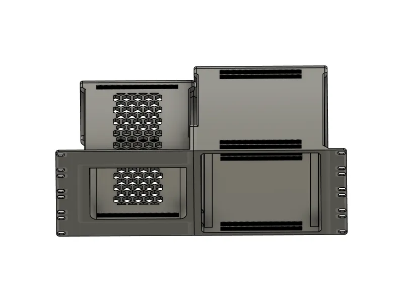 19 Inch Computer Rack Synology Racket Synology ds418 & ds224+ 19-Inch Rackmount - Free 3D Print Model ...