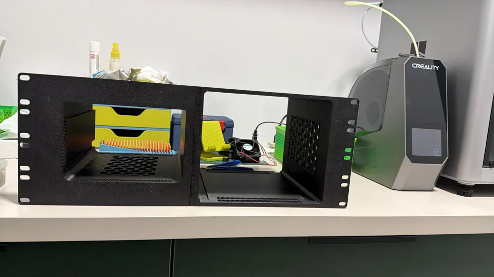 19 Inch Computer Rack Synology Racket Synology ds418 & ds224+ 19-Inch Rackmount - Free 3D Print Model ...