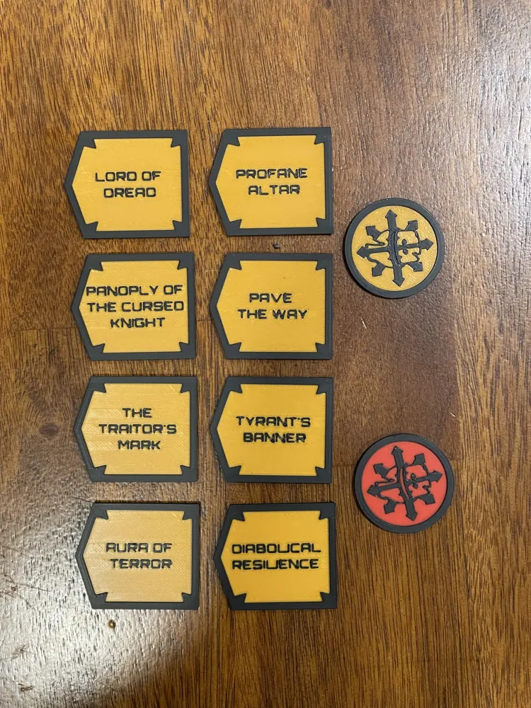 Chaos Knights Tokens by Big T MakerWorld: Download Free 3D Models