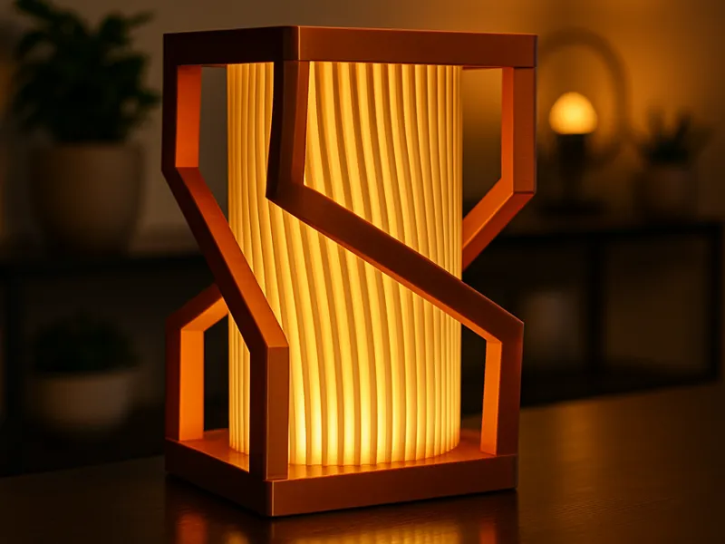 Modern Copper LED Lamp