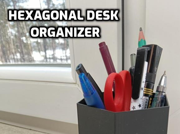 Hexagonal Desk Organizer