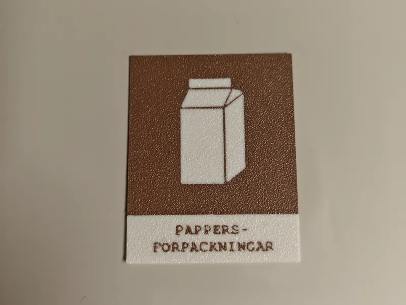 Pappersförpackningar källsortering