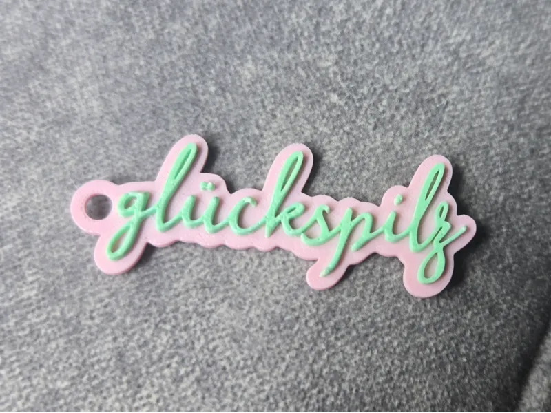 Schlüsselanhanger Anhänger Keychain - glückspilz