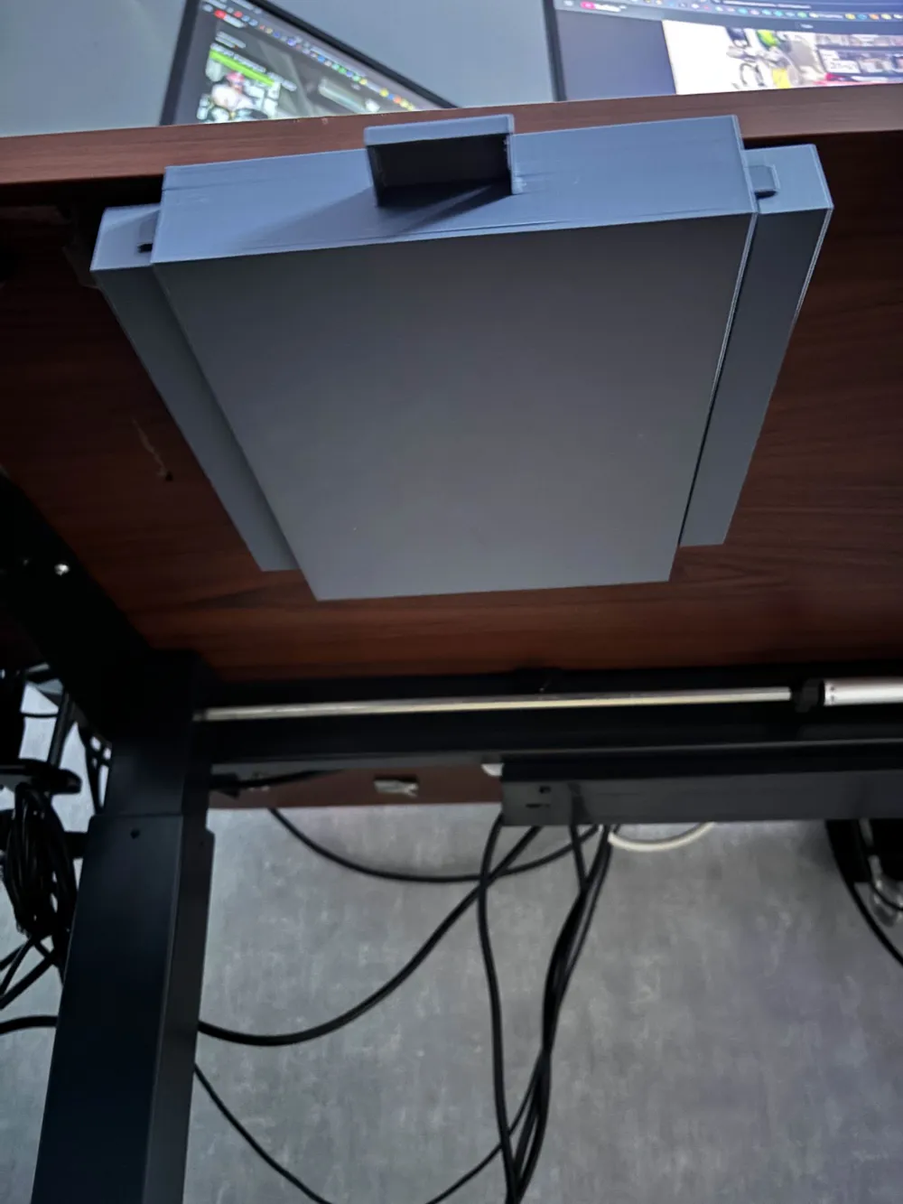 Under desk drawer w/ Gridfinity (4x5) - Free 3D Print Model - MakerWorld