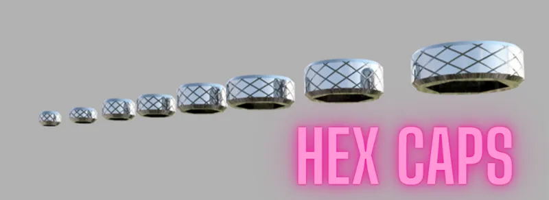 Knurled knobs for bolts 