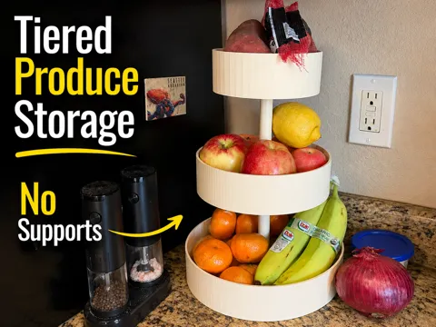 Organizador: Tiered Produce Storage — referencia de MakerWorld