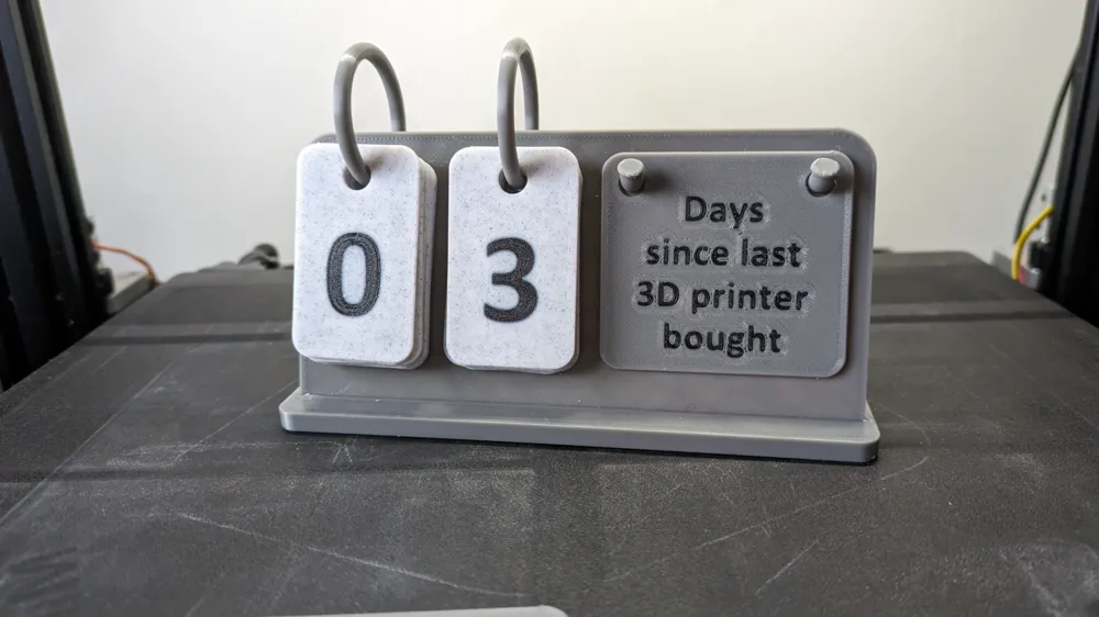 Customizable Day Counter by Mik3Dprint MakerWorld: Download Free 3D Models