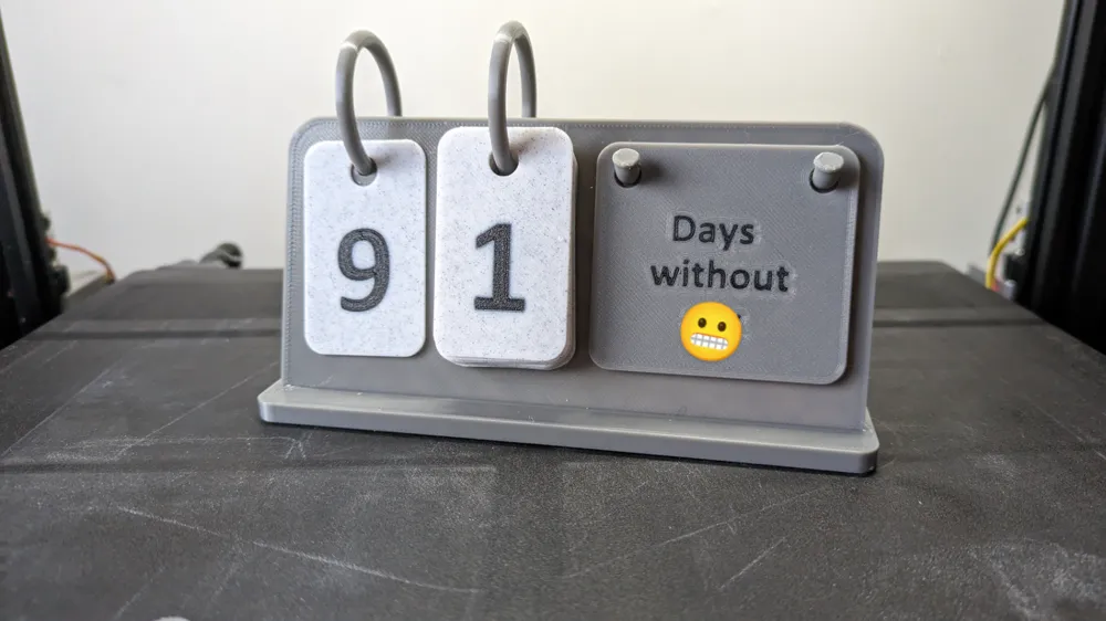 Customizable Day Counter by Mik3Dprint MakerWorld: Download Free 3D Models
