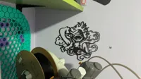 Silhouette murale Luffy Gear 5 — photo 6
