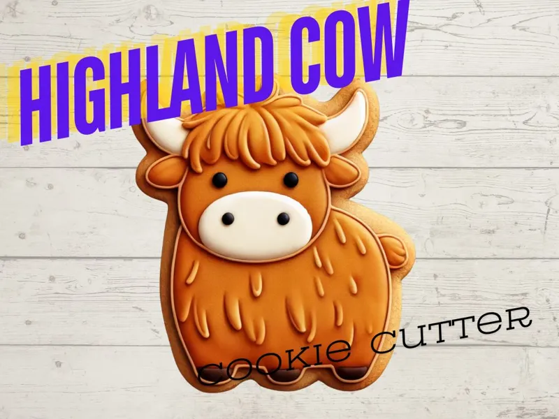 Highland Cow Cookie Cutter
