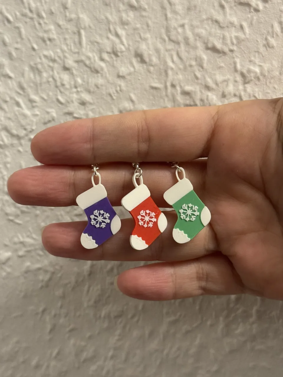 Tiny Cozy Stocking Earrings view 3