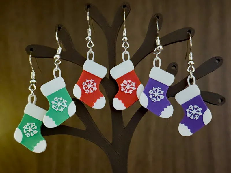 Tiny Cozy Stocking Earrings