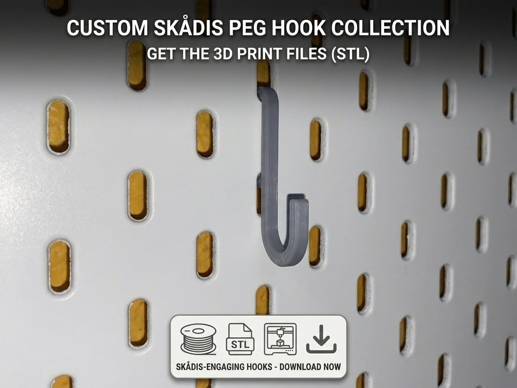 IKEA Skadis Slim Hook - Minimal & Strong