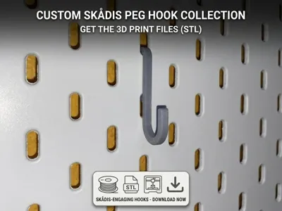 IKEA Skadis Slim Hook - Minimal & Strong