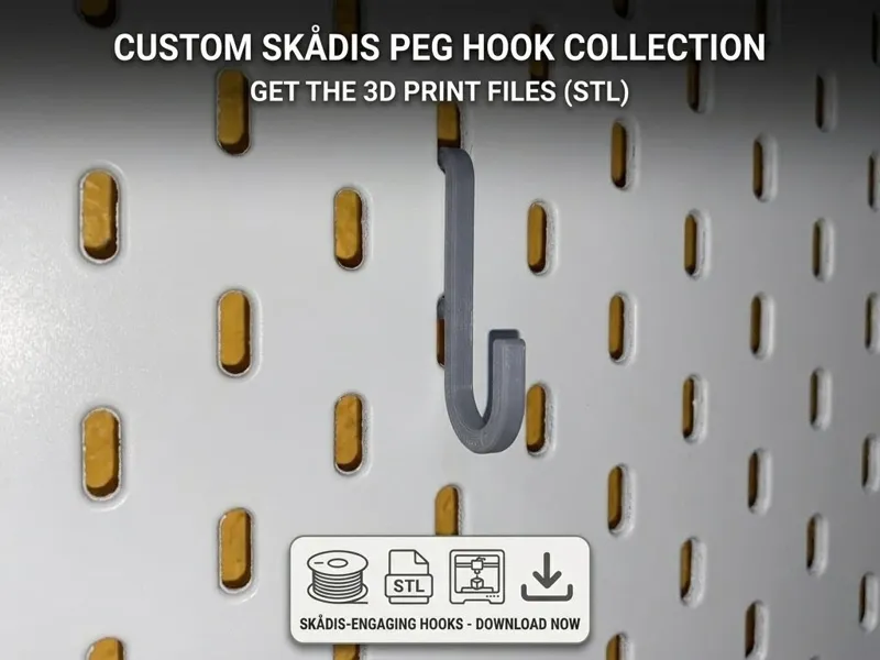 IKEA Skadis Slim Hook - Minimal & Strong