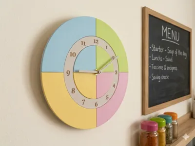 Modular Geometric Wall Clock