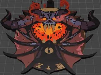 Wow warlock keychain