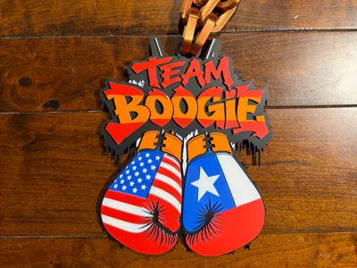 Team Boogie Oversized Necklace Logo