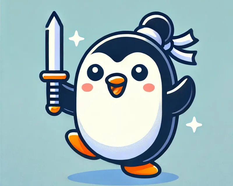 Soldier Penguin Keychain