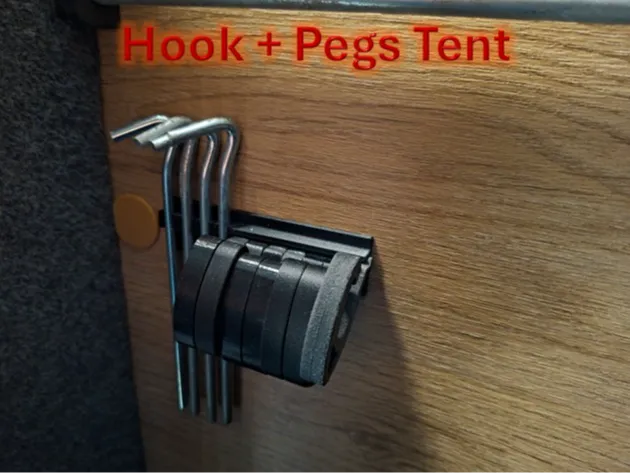 Holder hook + Tent Pegs