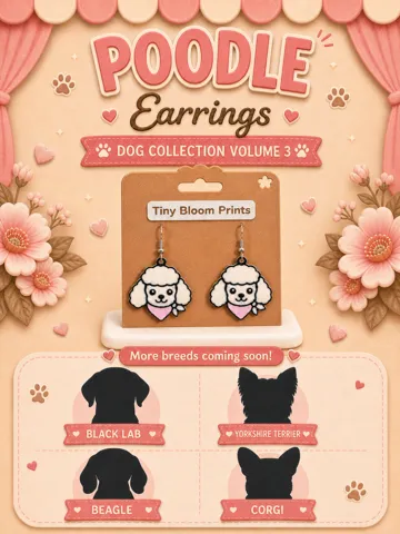 Pendientes: Cute Poodle Earrings – Dog Collection — vista de referencia 2