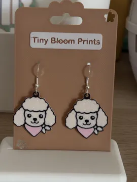 Pendientes: Cute Poodle Earrings – Dog Collection — vista de referencia 3