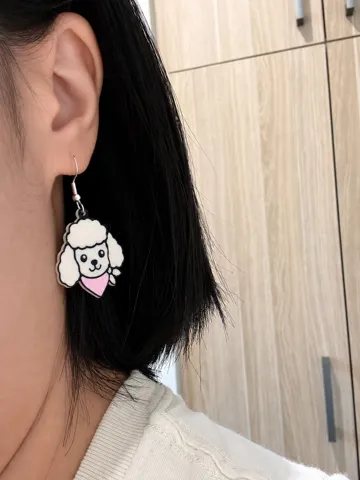 Pendientes: Cute Poodle Earrings – Dog Collection — vista de referencia 4