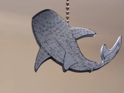 Realistic Whale Shark Ceiling/ Light Pull