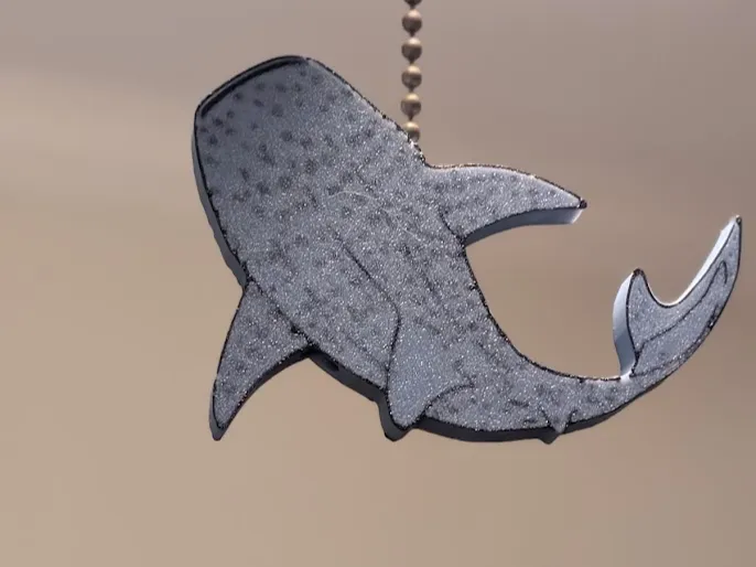 Realistic Whale Shark Ceiling/ Light Pull