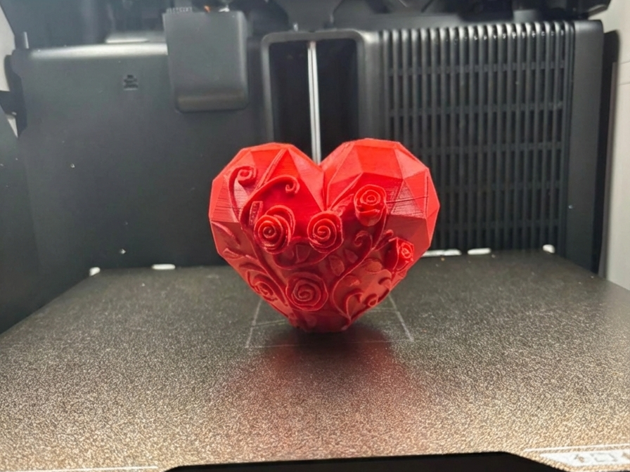 Cuore Prismatico con Rose -Regalo di San Valentino