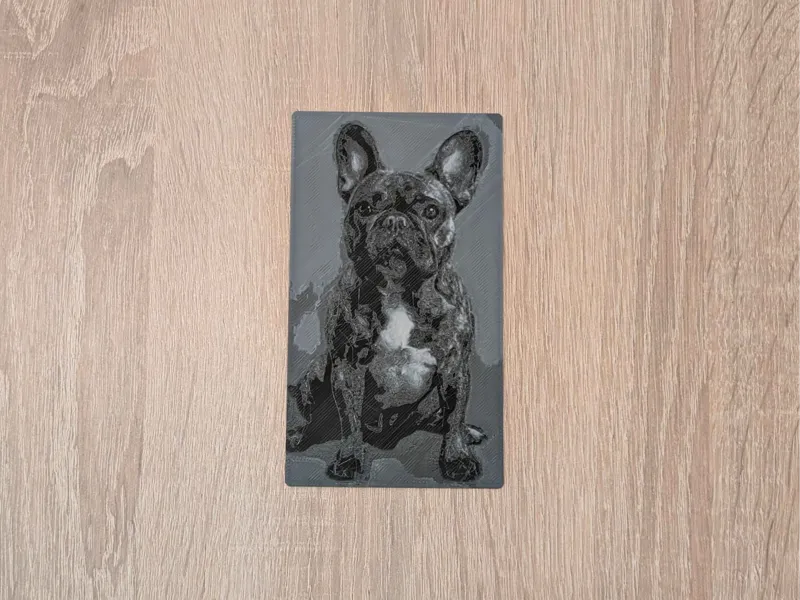 marque page bouledogue style hueforge