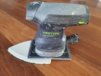 Festool RTS 400REQ interface for delta sanding pad