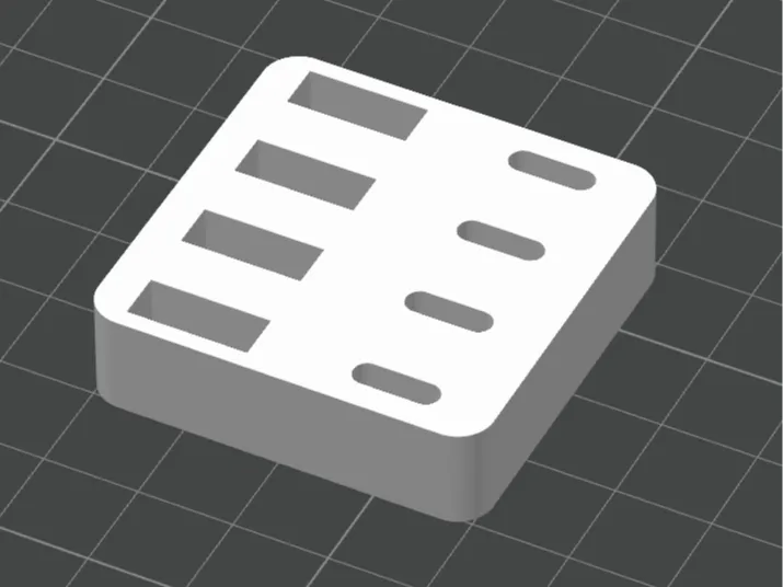 USB-A & USB-C Holder [Modified f. easier printing]