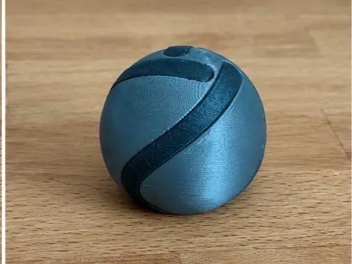 Twisted Dual Sphere Sculpture