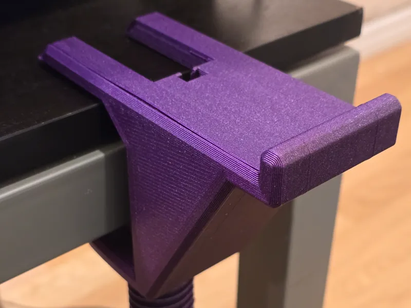 Ultra Heavy-Duty Hook with T-Slot Desk Clamp