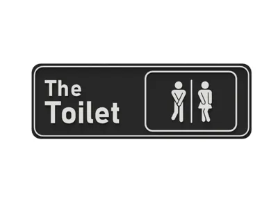 "The Toilet" Sign