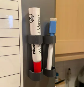 White Board Marker Magnetic Pen Holder for Fridge